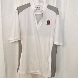 Adidas NC State Golf Wind Short Sleeve Jacket